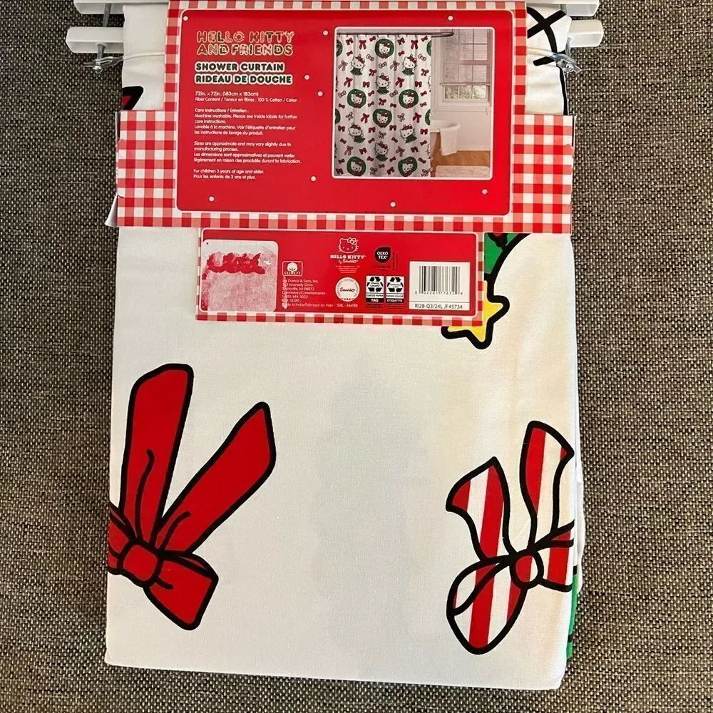 Hello Kitty Christmas Shower Curtain